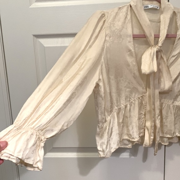 Zara | NWOT champagne blouse - Picture 3 of 10